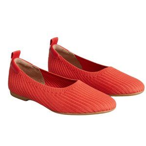 Everlane The Day Glove Reknit Poppy Red Eco Friendly Slip-On, Size 8.5